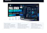 develop a custom full stack website with clean responsive UI